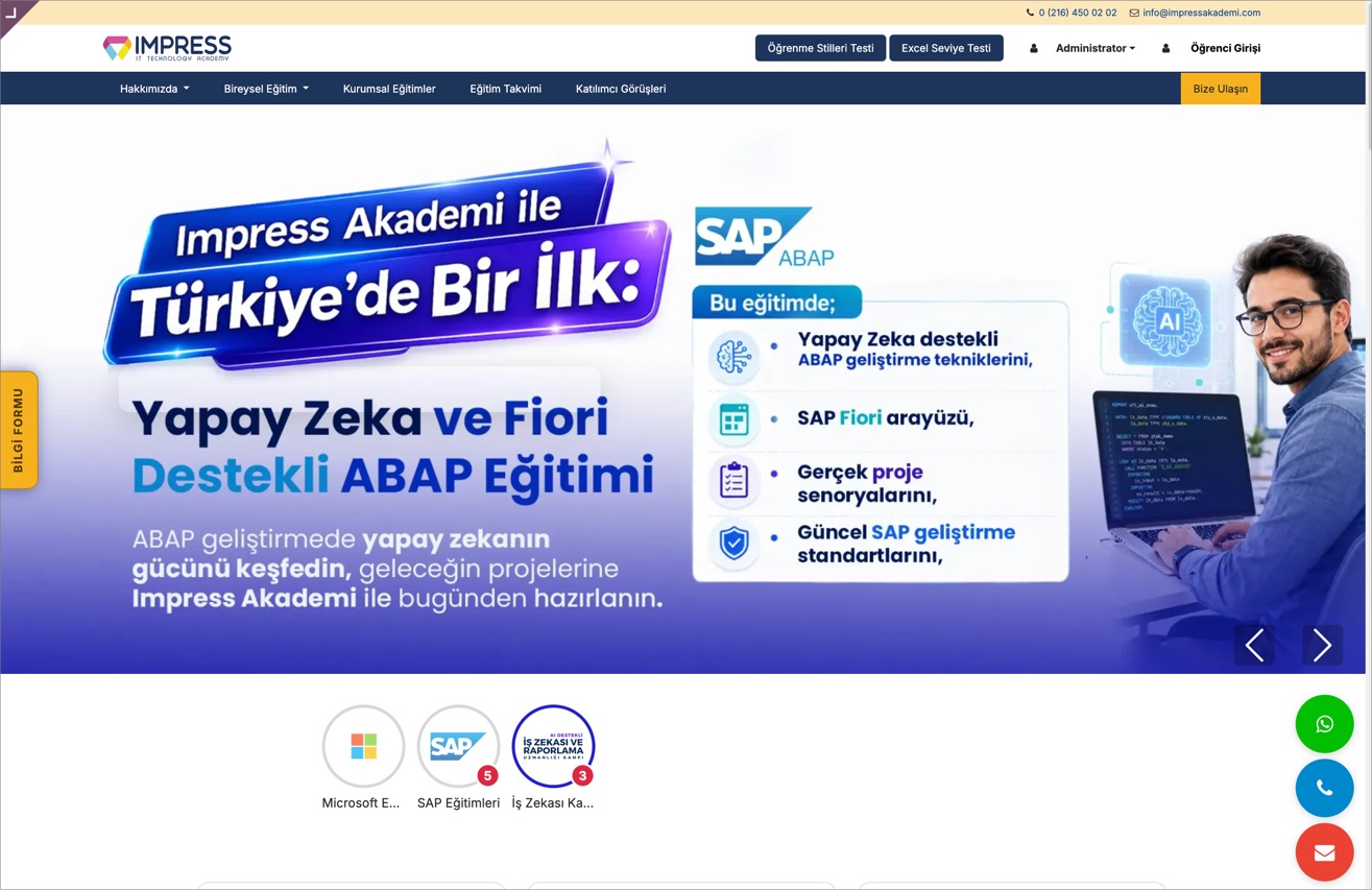 Online Eğitim Geniş Kapsamlı Yönetim Sistemi