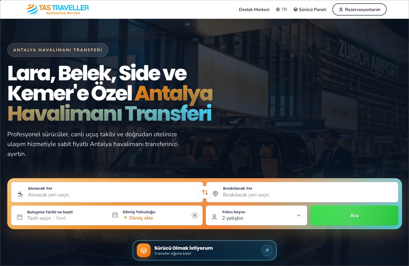 Transfer Rezervasyon ve Operasyon Platformu
